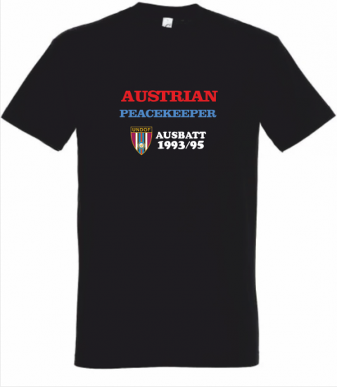 T-Shirts AUSBATT Peacekeeper schwarz - zum Schließen ins Bild klicken