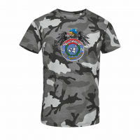 T-Shirt UN Veterans Camouflage Logo mit Adler groß