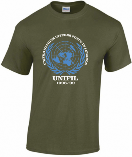 T-Shirt UNIFIL military UN sign - zum Schließen ins Bild klicken